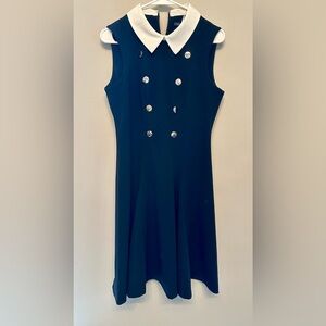 Tommy Hilfiger Black and White Sailor Style Dress Size 8